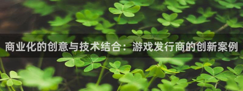 新宝GG子财经丛书有哪些：商业化的创意与技术结合：游戏发行商的创新案例