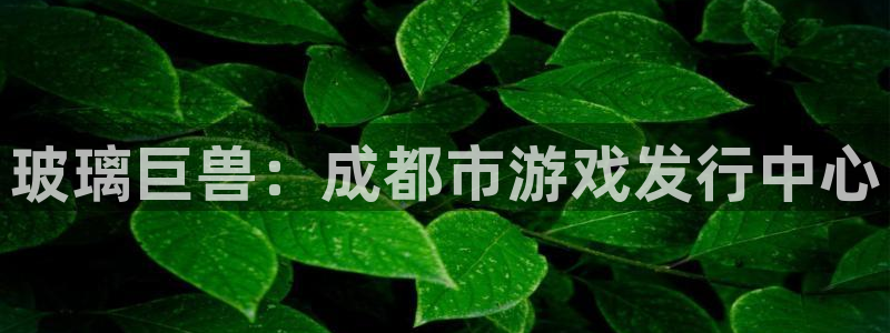 新宝GG官网平台代理条件是什么：玻璃巨兽：成都市游戏发行中心