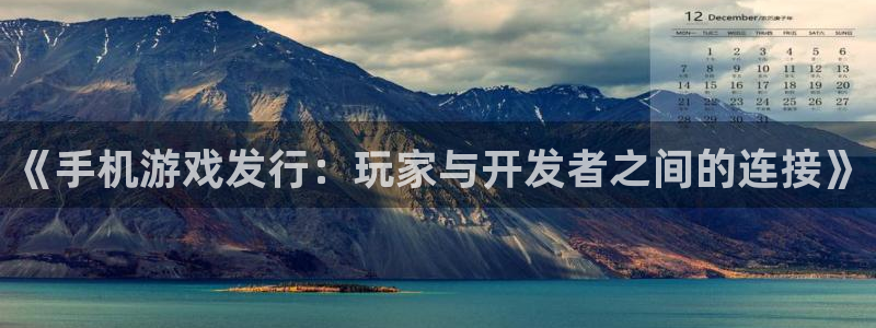 新宝GG集团品牌策划机构：《手机游戏发行：玩家与开发者之间的连接》